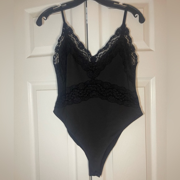 NWOT Zara Black Lace Bodysuit Size OS - Picture 3 of 12